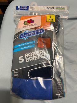 New 5 Boxer Briefs Size 14-16