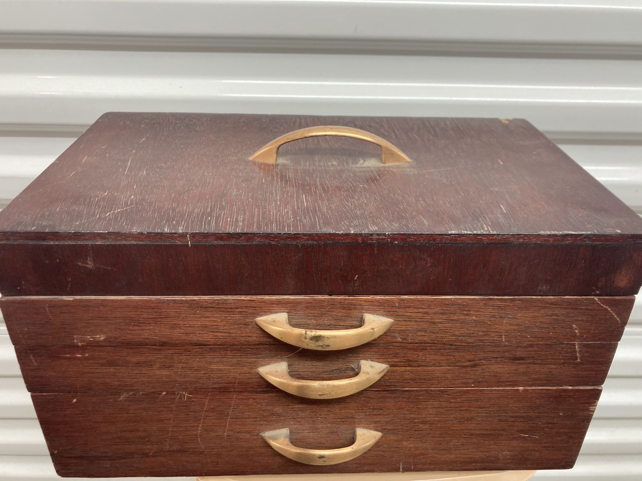 Antique Fly Tying Box with 50 Tied Flys