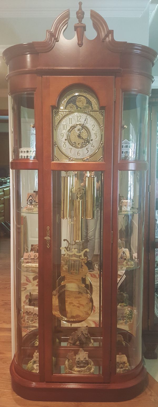 Ridgeway Grandfather Clock Curio Cabinet for Sale in Sammamish, WA