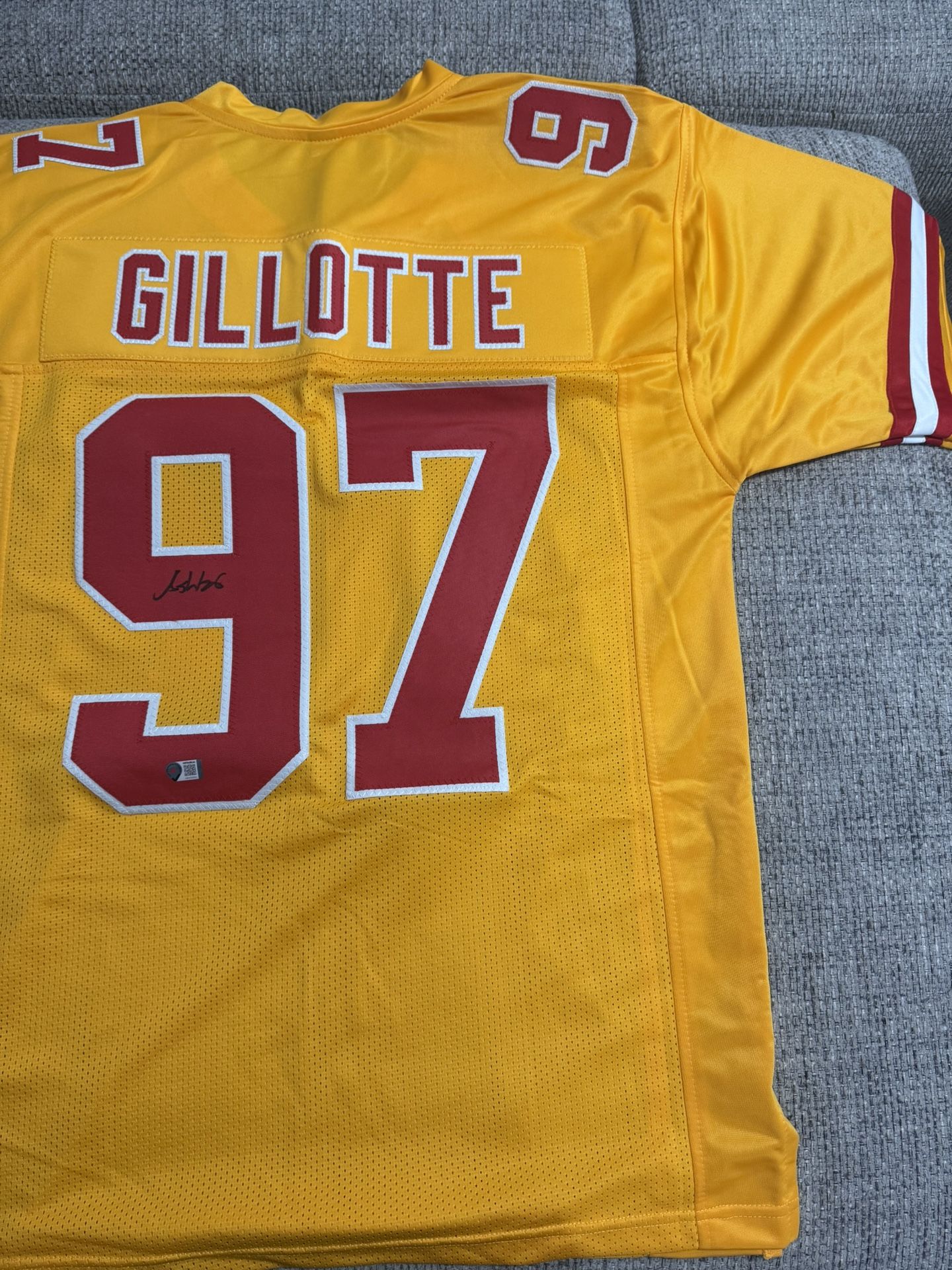 Ashton Gillotte SIGNED Autograph Custom Jersey Metabilia Coa Kansas City Chiefs