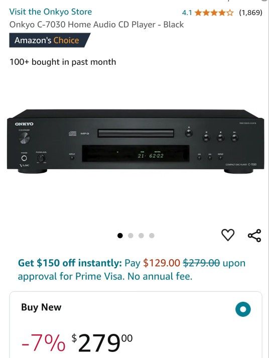 ONKYO Model # C-7030 compact Disc Player