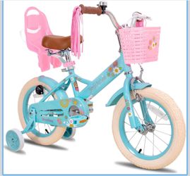 JOYSTAR Little Daisy Princess Kids Bike for Girls Boys Ages 2-12 12-20" Girls Bikes with Doll Seat & Streamers, Boys Bike with Number Plate