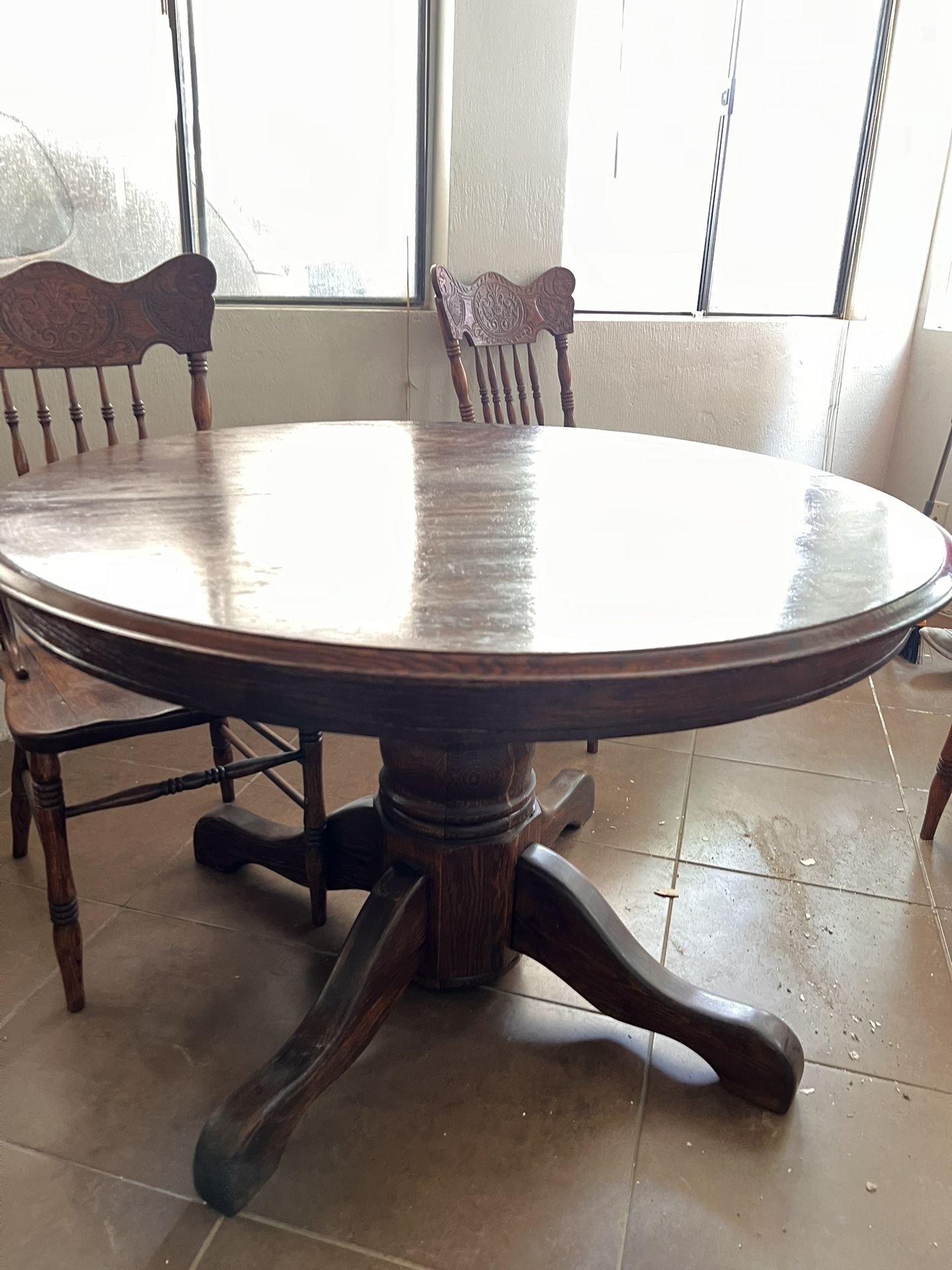 Wooden Round Dining Table