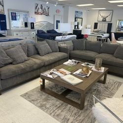 GRAY SOFA LOVESEAT