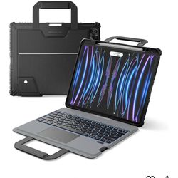 Nillkin Carry Go Keyboard Case for iPad Pro 12.9 (3rd/4th/5th/6th Gen) with Handle, iPad Air 13 inch(M2) Rugged Case with Detachable Keyboard, Magic T