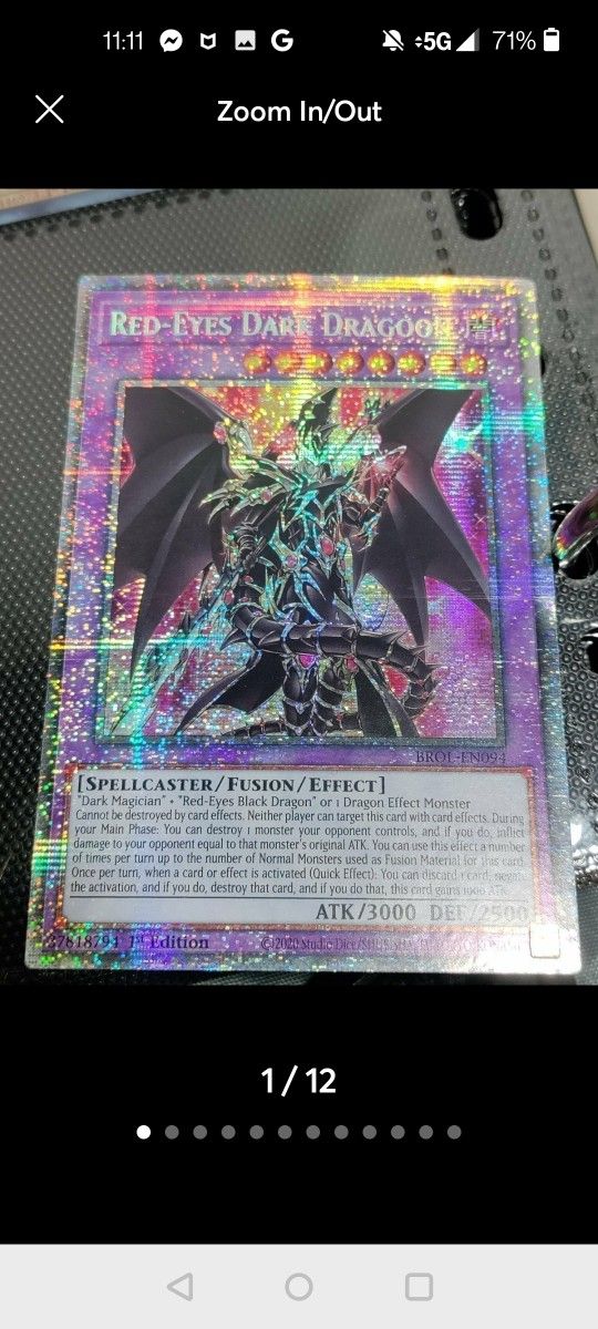 MINT 1ST ED. STARLIGHT RARE RED EYES DARK DRAGOON YU-GI-OH CARD BROL-EN094