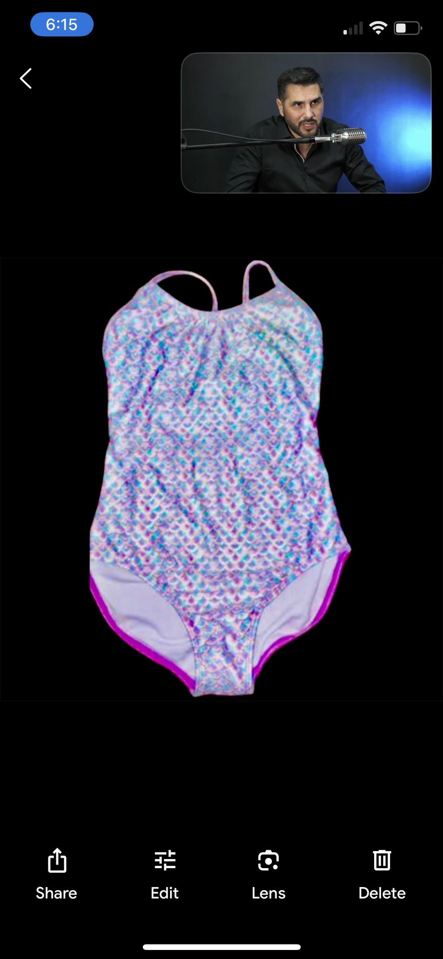 Cat & Jack Girls Swimsuit Mermaid for One Piece Size 14/16