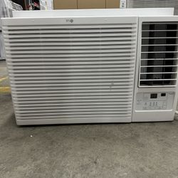 LG 12,200 BTU 230/208-Volt Window Air Conditioner Unit Cools 570 sq. ft. w/ Heater, Wi-Fi Enabled and Dehumidifier in White
