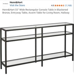 glass console