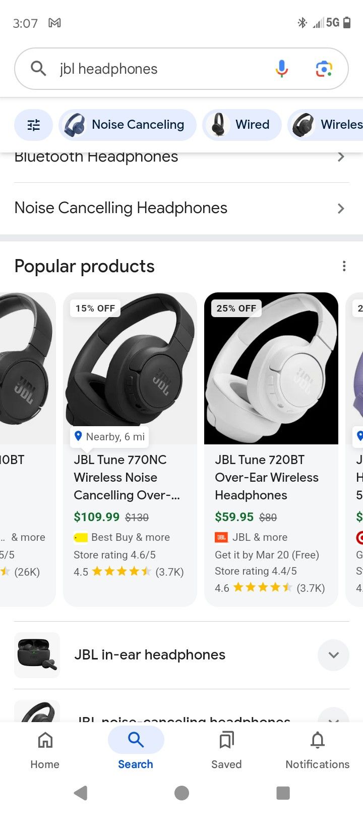 JBL headphones
