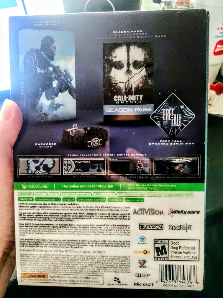 Call of Duty: Ghosts (Microsoft Xbox 360, 2013) Complete & Tested! for Sale  in El Paso, TX - OfferUp