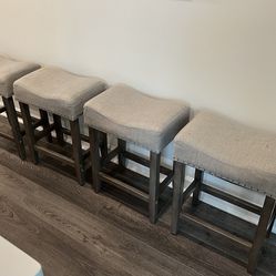 Set Of 4 Table Height Stools