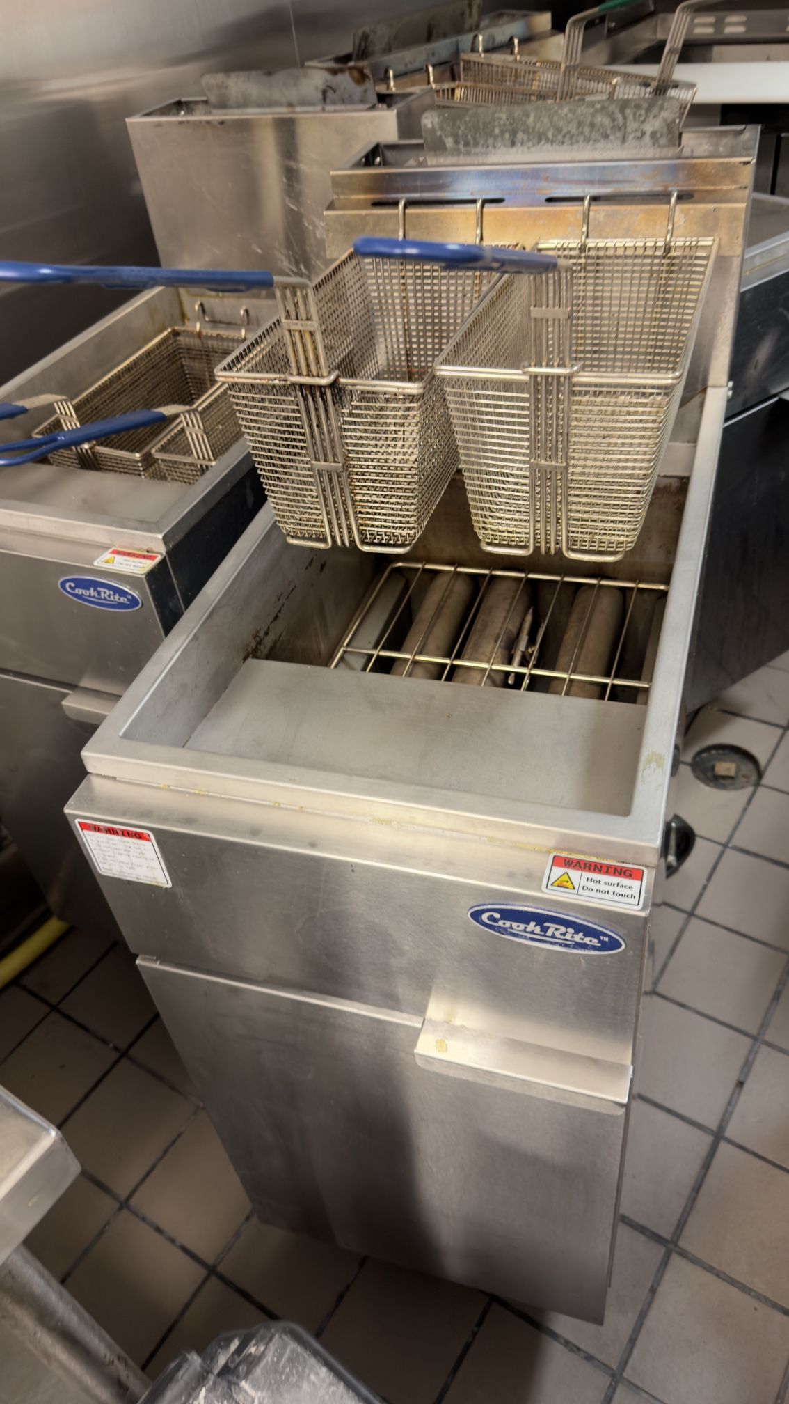 Used Atosa ATFS-40 40 lb. Natural Gas Floor Deep Fryer | Stock No. 954724