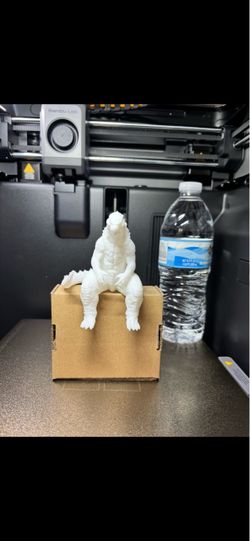 3D Printed Godzilla Sitting Figure