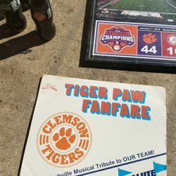 CLEMSON STUFF. ALL FOR 40.00 LOOK AT ALL PICTURES