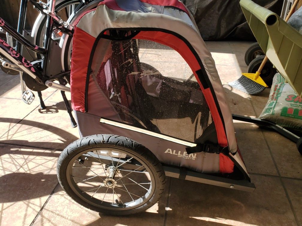 Allen 2 child bike trailer, child bike seat