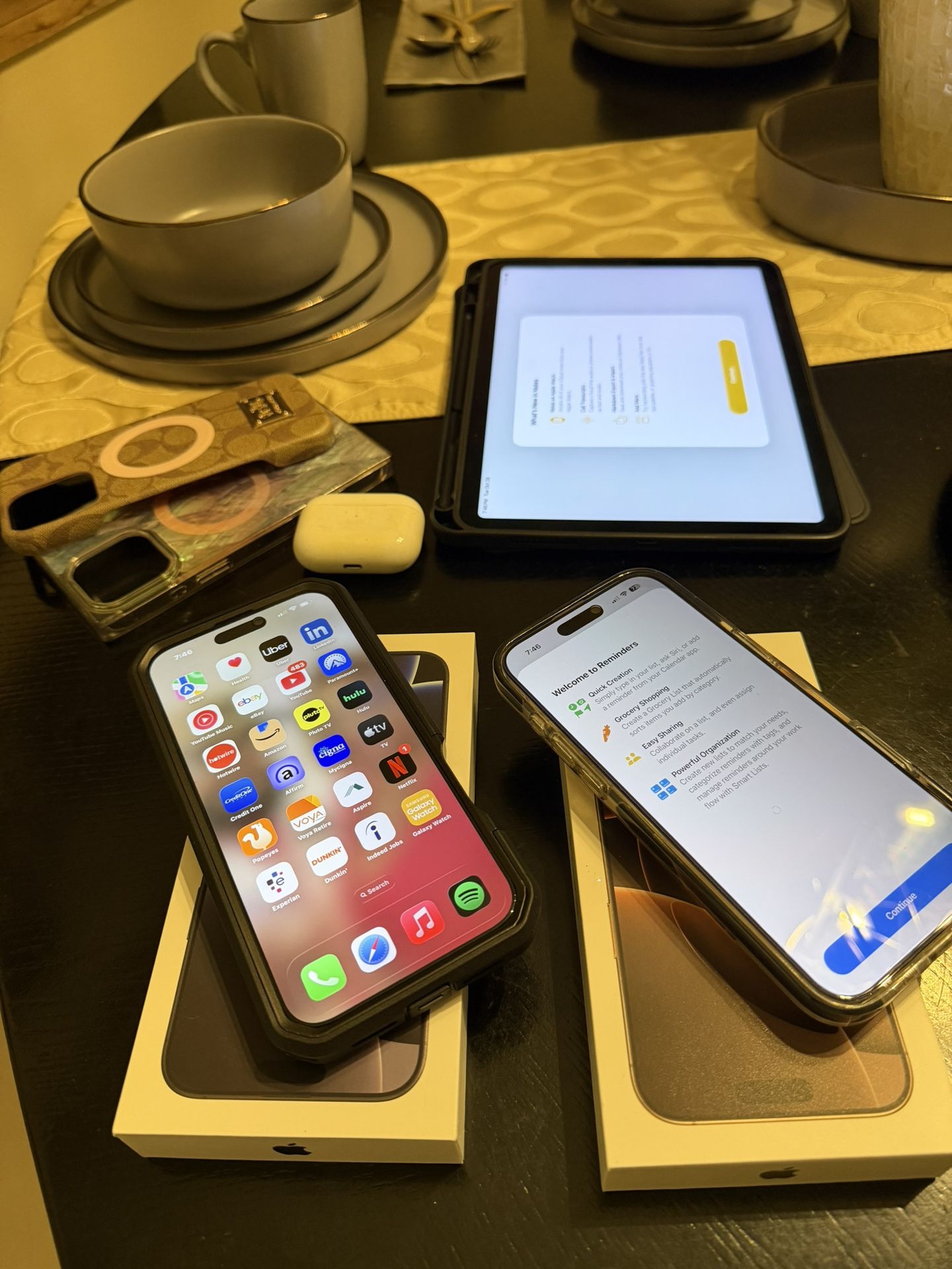 2 T-Mobile iPhone 16 Pro Max Apple AirPod Pro And Apple iPad Air 4 All For $1800 OBO