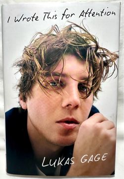 Lukas Gage Double Signed Book I Wrote This For Attention 1st/1st Print HC (2025)