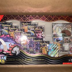 BRAND NEW Pokemon Paldean Fates Great Tusk And Iron Treads Premium Collection TCG Box