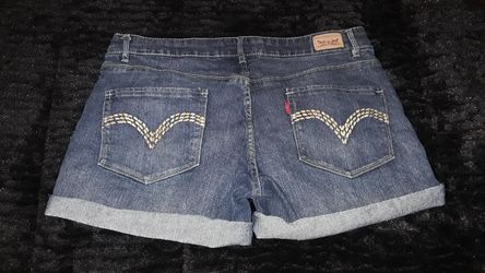 LEVIS (Sz 13) Stretch Denim Midi Shorts