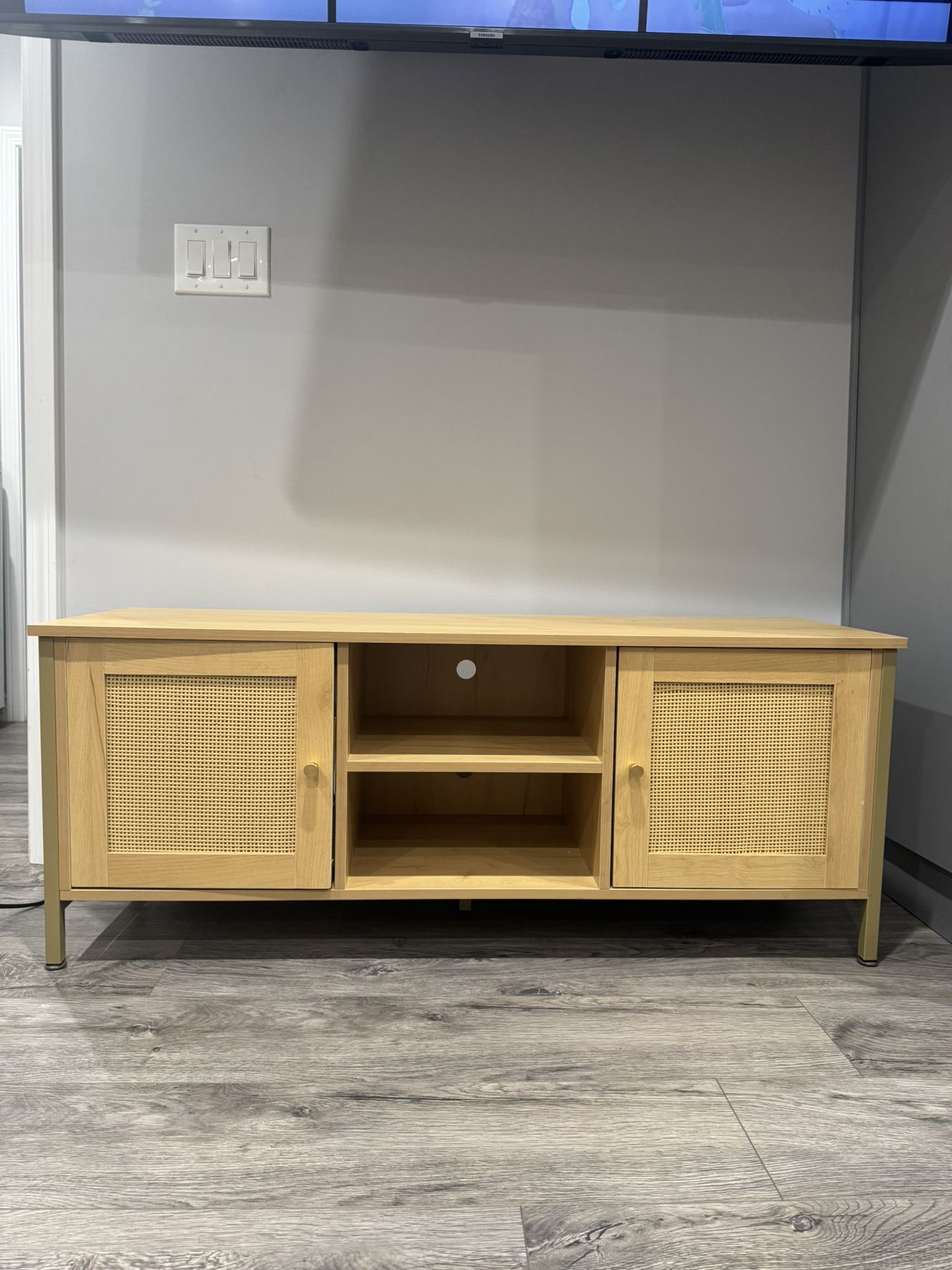 Honey Oak Entertainment Center