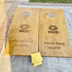 Custom Engraved Corn hole Boards