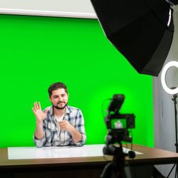Large 6x5' Foldable Green Screen for Projector