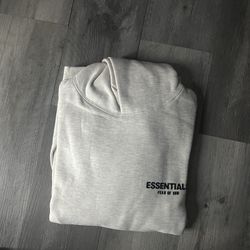 Essential Hoodie Size M Light Oat Meal