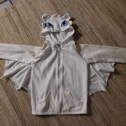 LIGHT FURY WHITE HOODIE JACKET