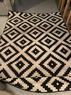 Nice Black And White Area Rug