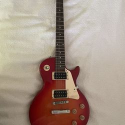 Orange And Red Sunburst Epiphone Les Paul 100 (Comes With Gig Bag)