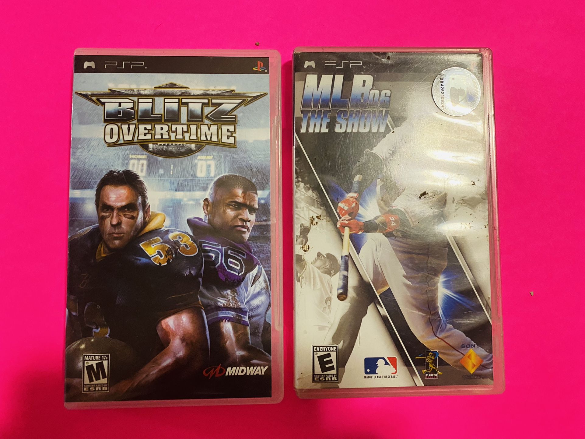 Blitz Overtime And MLB The Show 2006 PSP Games