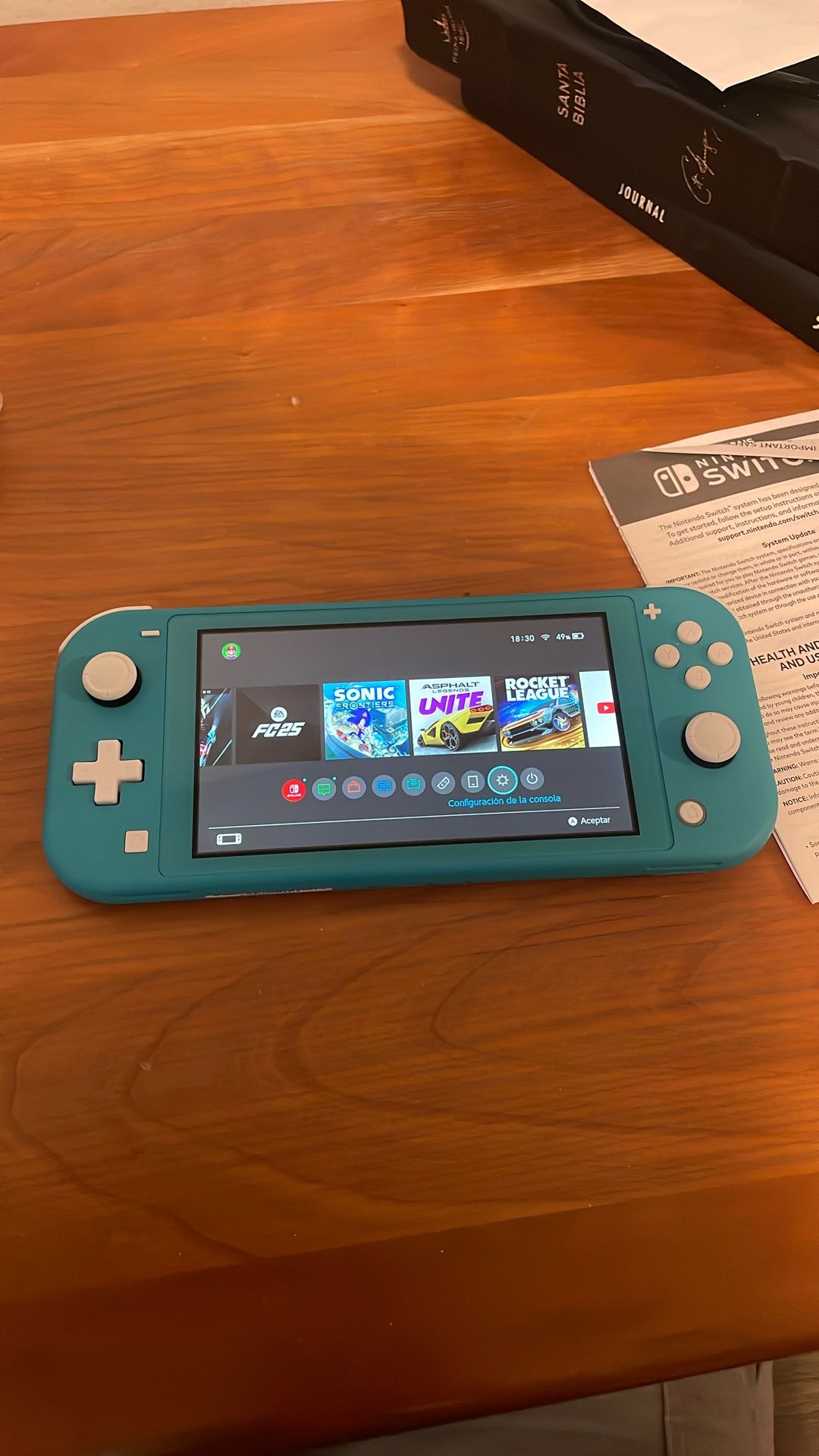 Nintendo Switch Lite Turquoise Color