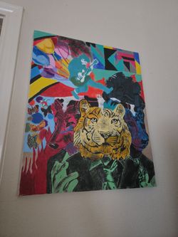 Abstract acrylic on canvas