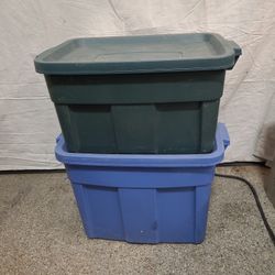 (1) Large Rubbermaid Roughneck Tote Your Choice 