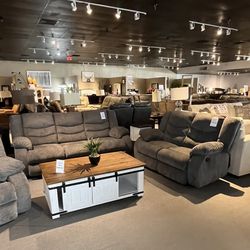 Manual Reclining Sofa And Loveseat 