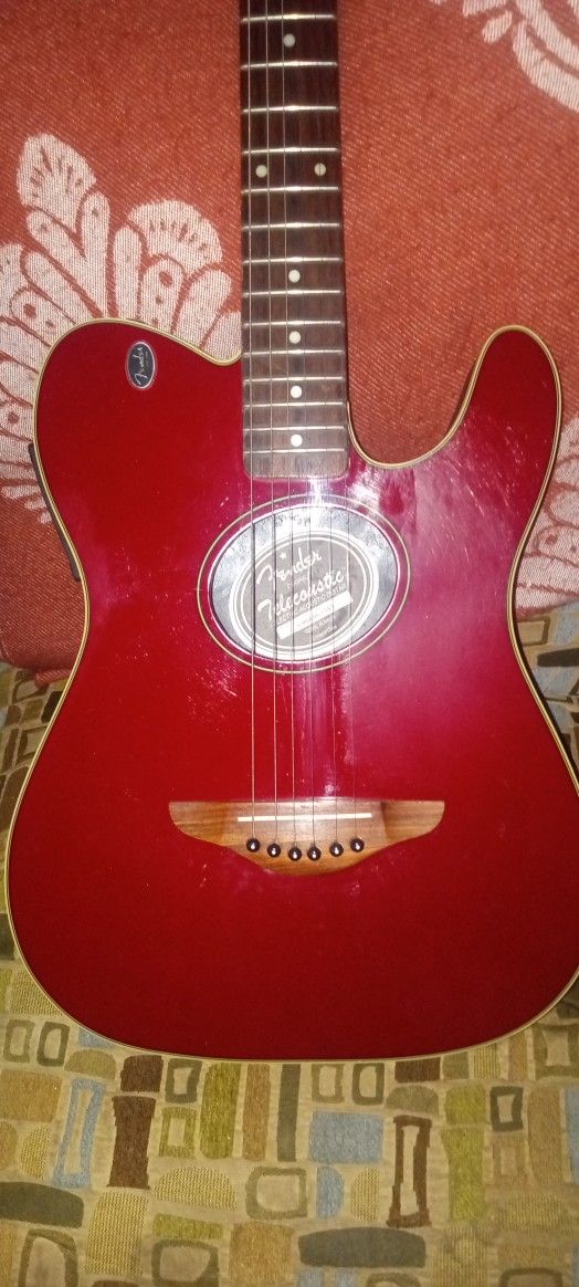 Fender Telecoustic Electric Acoustic Guitar like New