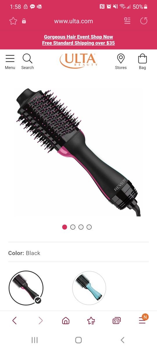 Revlon hair dryer brbrush