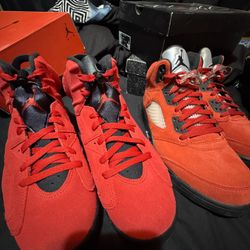 Jordan 6s Toro Bravo And 5s Ragging Bull