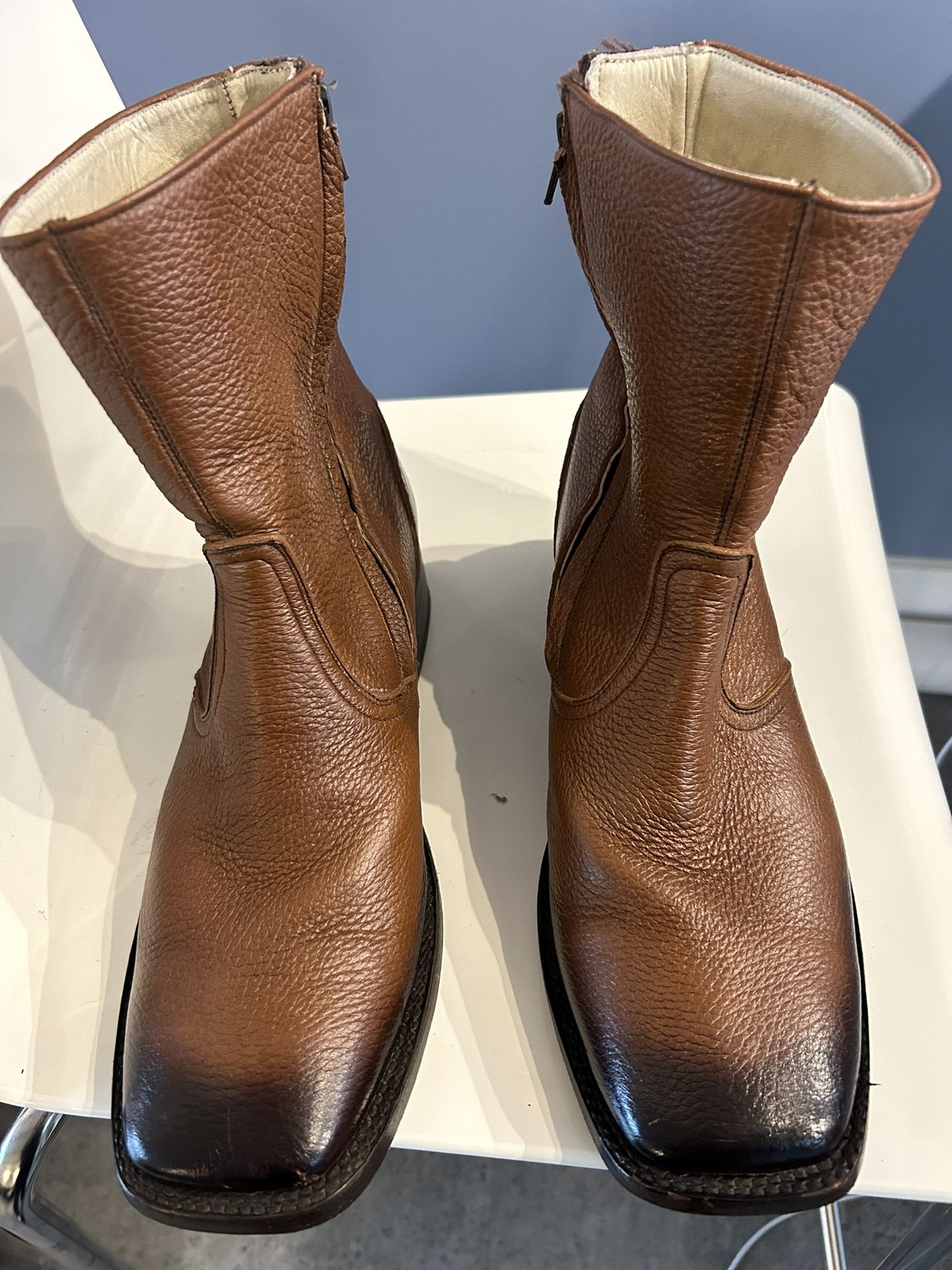 Olmedo Leather Cowboy Boots 