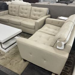 Leather Sofa And Leather Love Seat On Sale