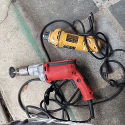 Milwaukee Power Drill And Dewalt Toto Zip