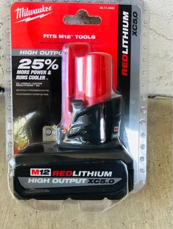 Milwaukee M12 12-Volt Lithium-Ion XC High Output 5.0 Ah Battery Pack