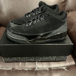 Nike Air Jordan 3 Retro Black Cat Size 10 