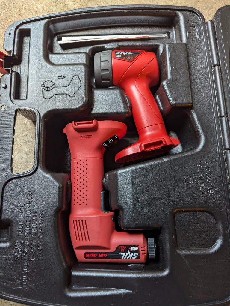 SKIL 2420 12V Air Gun NO Battery or Accessories/ Skil 12v 2490 Cordless flashlight, flashlight only
