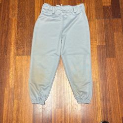 Easton Youth XL Gray Unisex Baseball Pants Athletic Sportswear