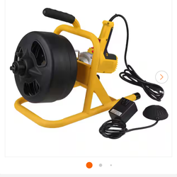 OLYMPIA 115-Volt 50 ft. Electric Auger with 5/16 in. Inner Core Cable COLOR BLACK open box $99