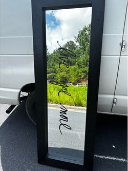 Black Framed Full length mirror