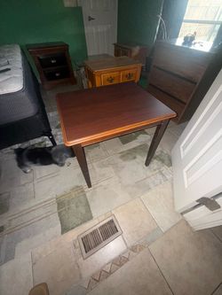 Wooden end tables