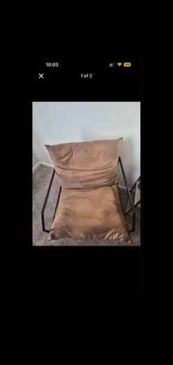 Brown accent chairs (2)